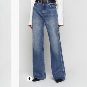 Reformation Cary High Rise Slouchy Wide Leg Jeans